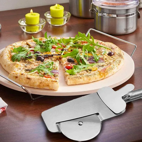 Vista 2 de NewlineNY - Cortador multiusos para tartas de pizza, cuchillo de utensilios 3 en 1