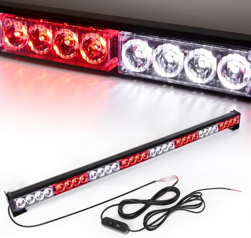 Vista 10 de Luces estroboscópicas LED de 36 pulgadas, amarillas, intermitentes, advertencia de seguridad, barra de luz estroboscópica de emergencia, precaución