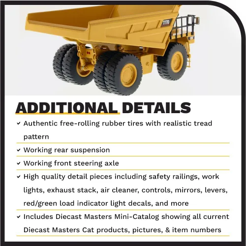 Vista 5 de Caterpillar 777D Off Highway Truck Core Classics Series Vehículo