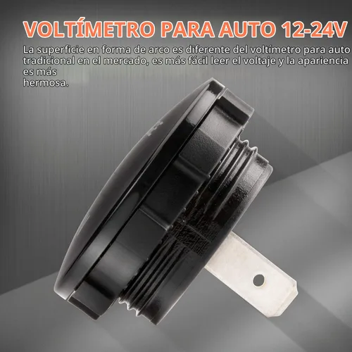 Vista 4 de DaierTek DC 12V 24V Display Automotriz Voltímetro de Reemplazo, Medidor de Voltaje Digital de 12 Voltios 24 Voltios 36 Voltios Impermeable Mini