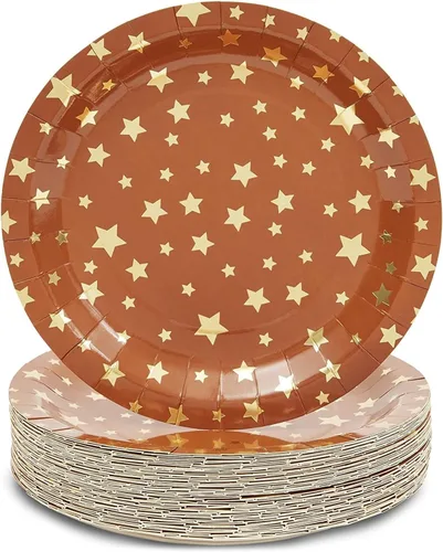 Vista 24 de Sparkle and Bash Cinco de Mayo Suministros para fiestas, platos de fiesta (7 pulgadas, paquete de 80)