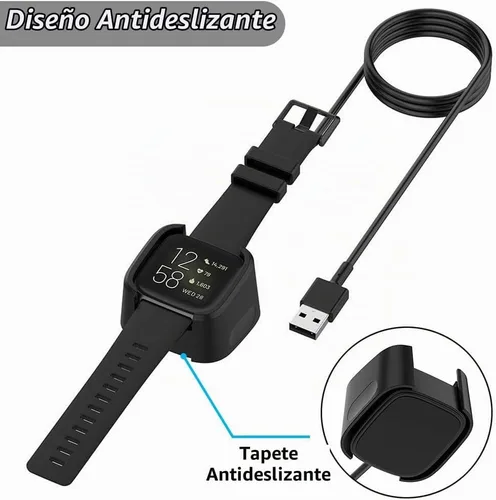Vista 4 de Emilydeals Cargador para Fitbit Versa 2, cable de carga de repuesto para reloj inteligente Fitbit Versa 2 [3.3 ft/3.3 pies]