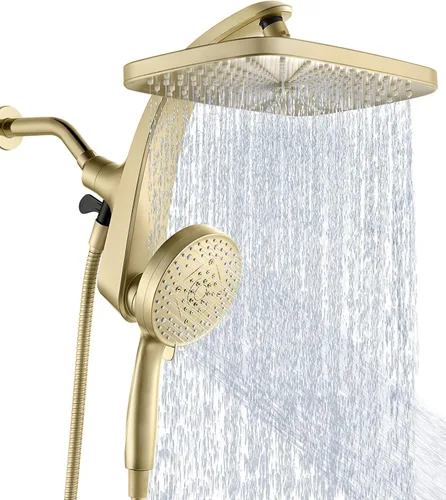 Vista 9 de Rain Shower Head with Handheld Showerhead, Nickel 1.75GPM 460311 Níquel