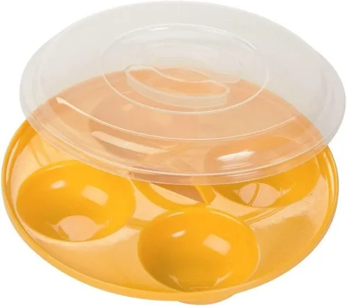 Vista 8 de Prep Solutions by Progressive Microwave Poach Perfect - Huevos perfectos para escalfar, sin ensuciar, sin olor, sin BPA, aptos para lavavajillas