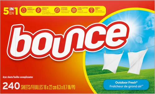 Vista 7 de Bounce - Hojas suavizantes de ropa con aroma fresco al aire libre, 240