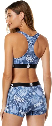 Vista 2 de PSD Underwear Womens Sports Bra - Bratz, Medium Support Sports Bras for Women, Womens Racerback Sports Bras