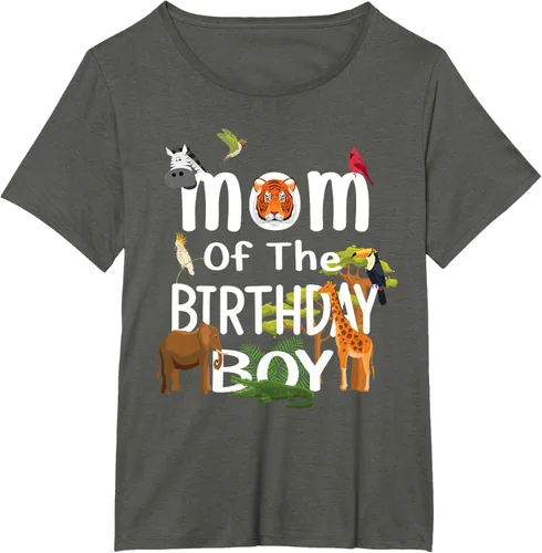 Vista 67 de Camiseta de fiesta de animales con temática de zoológico para niño de cumpleaños, Negro