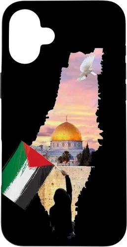 Vista 23 de Boy Hold Palestine Map Flag Jerusalem's City Palestinians Case for iPhone 17
