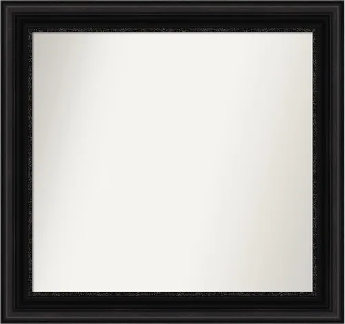 Vista 509 de Amanti Art Espejo personalizado, espejo de baño negro puente, espejo de pared o espejo de tocador de baño sobre el fregadero (26 x 26 pulgadas)