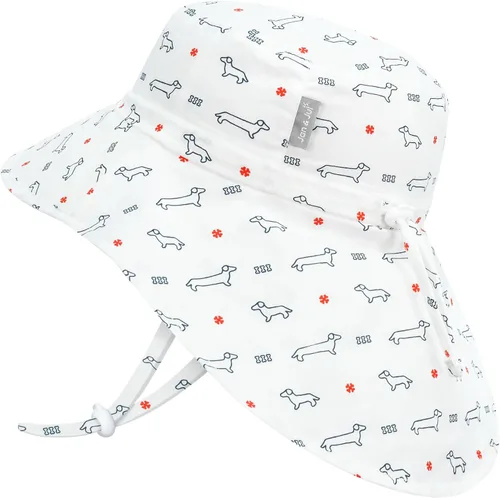 Vista 9 de JAN & JUL Sombrero de sol Xplorer de algodón ajustable para niños 50+ UPF Gris ceniza