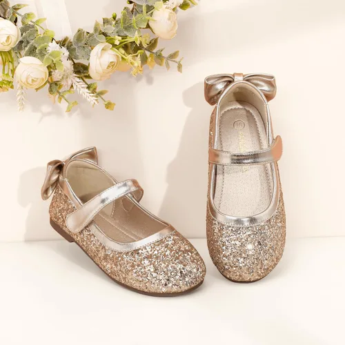 Vista 7 de PANDANINJIA Zapatos planos de ballet Mary Jane para niña pequeña, con lazo y flores, para boda, fiesta, bailarina
