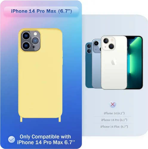Vista 235 de Funda compatible con iPhone 8 Plus, iPhone 7 Plus/6 Plus/6S Plus con cordón, funda cruzada para iPhone con correa ajustable de silicona para iPhone