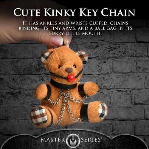 Vista 3 de Master Series Llavero de oso de peluche