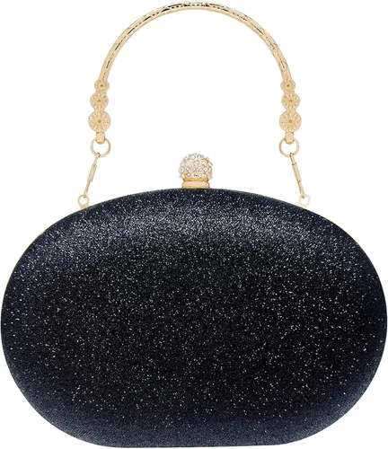 Vista 4 de SH Bolsos de mano para mujer, bolso formal de noche con diamantes de imitación, bolsos brillantes para boda, fiesta, cóctel, baile de graduación
