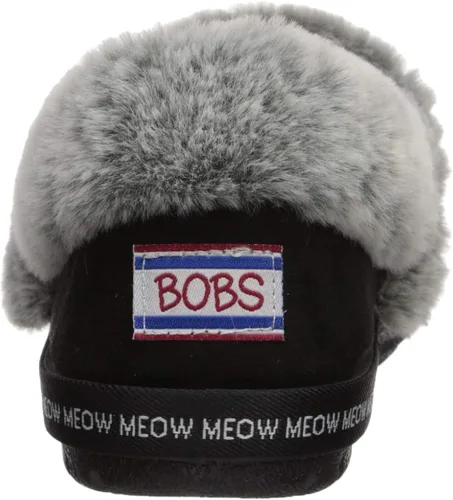 Vista 3 de Skechers BOBS Too Cozy - Pantuflas de pijama Meow para mujer, ancho