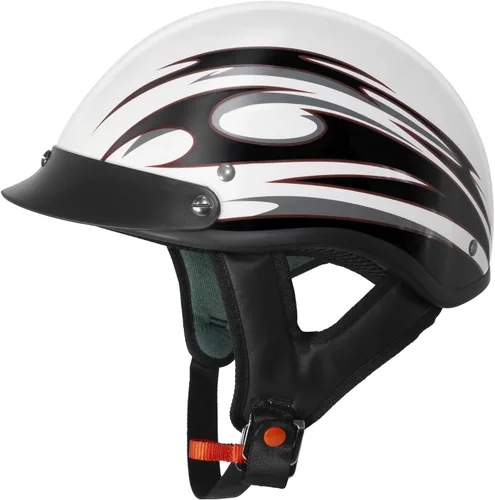 Vista 11 de VCAN Cruiser - Casco de motocicleta sólido, cobertura de media cara