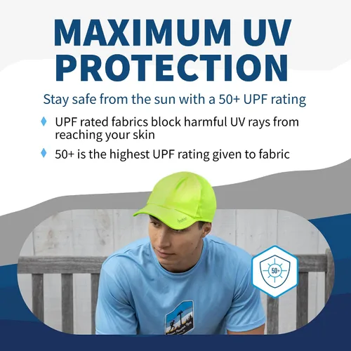 Vista 3 de TrailHeads Sombrero de correr para hombre con protección UV Sombreros deportivos de secado rápido para hombre Sombreros UPF 50 Sombreros