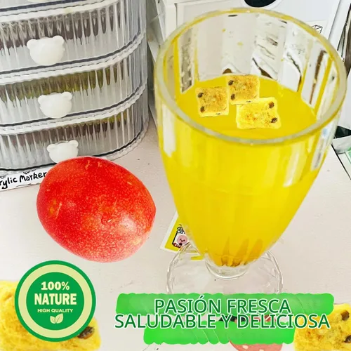 Vista 7 de Fruta de la pasión liofilizada, 2 onzas, trozos de maracuyá para pasteles, bebidas y alimentos para hornear