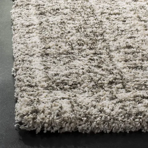 Vista 3 de SAFAVIEH Hudson Shag Collection - Alfombra decorativa de 2 x 3 pies, diseño marroquí marfil y gris, no desprende pelusa y de fácil cuidado, 2
