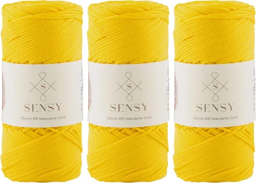 Vista 31 de Sensy Premium Cuerda de Poliéster 1.5mm (0.059 pulgadas) 164 Yardas Cuerda de Polipropileno 100% Cuerda de Macramé 1.5mm Cuerda para Bolsa