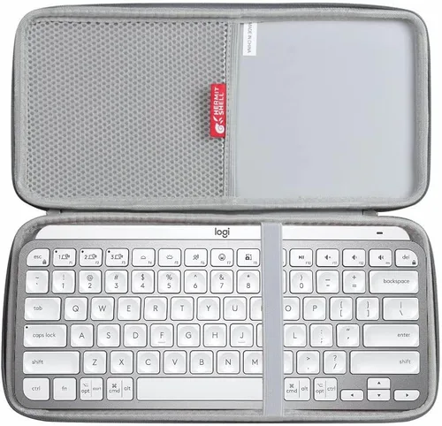 Vista 5 de Hermitshell Estuche rígido de viaje para Logitech MX Keys Mini teclado iluminado inalámbrico minimalista (negro)