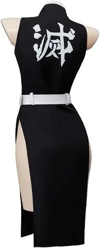 Vista 5 de Uzui Tengen - Disfraz de uniforme para cosplay, vestido sexy, conjunto completo de traje de carnaval para mujeres, mujeres y adultos