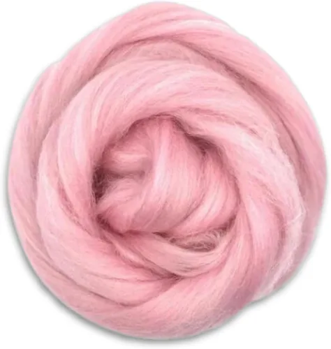 Vista 11 de Revolution Fibers Lana Corriedale teñida 8.2 onzas de parte superior de lana peinada de primera calidad 26 micras, 100% lana Corriedale pura
