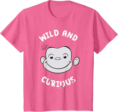 Vista 60 de Curious George Camiseta Big Face Wild and Curious Negro