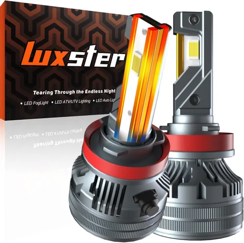 Vista 12 de LUXSTER Bombillas LED H1 Punisher, adaptadores H1 incluidos, 40,000LM ultra brillantes, instalación Plug-N-Play, bombillas para luces antiniebla