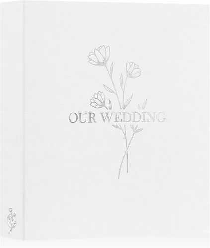 Vista 17 de Lanpn Álbum de Fotos de Boda 4x6 pulgadas 2 Paquetes, Cada Paquete Contiene 50 Fotos, Bolsillos Deslizantes Mini Álbumes de Fotos de Boda de Lino