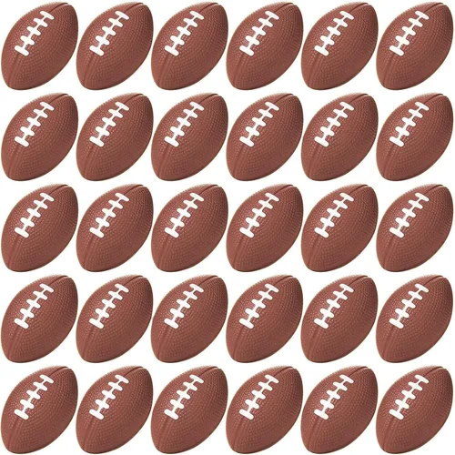 Vista 8 de Oleitodh 36 Piezas Mini Pelotas de Estrés Deportivas de Fútbol a Granel de 4 pulgadas, Mini Pelota Deportiva de Espuma para Niños y Adultos, Pelota