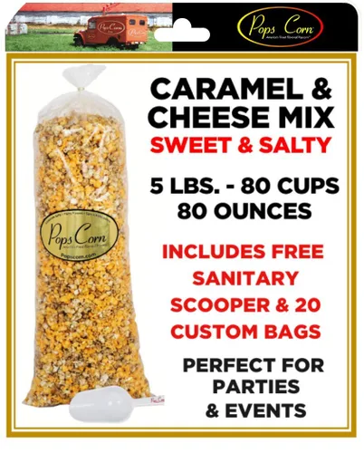 Vista 8 de ¡POPCORN AZUL! Gourmet Es un Niño-AL POR MAYOR/MAYORISTA -5 LIBRAS.-80 TAZAS-95 ONZAS-CUCHARA HIGIÉNICA GRATUITA Y 20 bolsas de regalo incluidas!