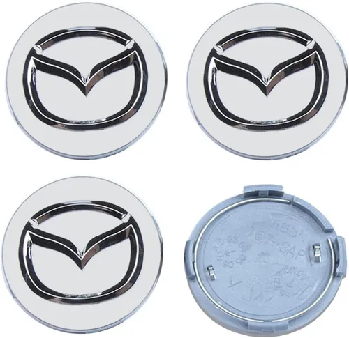 Vista 3 de 4 piezas de tapas centrales de rueda para Nissan, 54mm/2.12 pulgadas, tapas de cubo de rueda de automóvil, cubierta de cubo central de llanta ABS