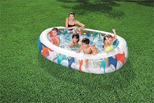 Vista 5 de Bestway 54066E - Piscina elíptica para niños, multicolor