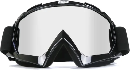 Vista 9 de JAMIEWIN - Gafas de motocross ATV para bicicleta de tierra, motocicleta, UTV MX OTG, gafas para carretera fuera de pista, lentes transparentes anti