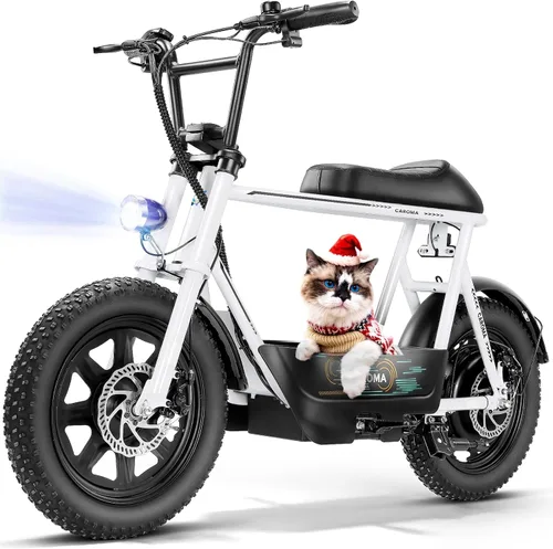 Vista 12 de Caroma Scooter eléctrico Peak 1200W con asiento, 30 millas y 20 MPH Azul