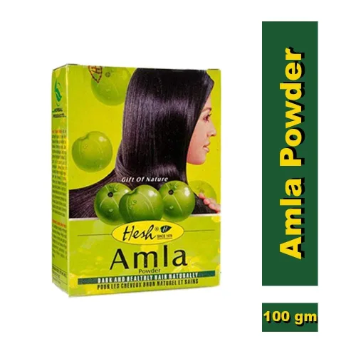 Vista 5 de Hesh Herbal Amla Powder 100GM 3.5 oz Polvo de hierbas 100% natural