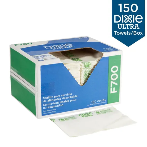 Vista 6 de Georgia-Pacific Dixie Ultra F700 Toalla desechable de lino para servicio de alimentos de GP PRO (Georgia-Pacific); respetuosa con el medio ambiente