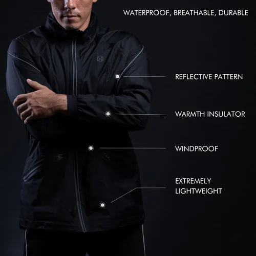 Vista 3 de GRAPHENE-X Nomad(e) Chaqueta ultraligera. Impermeable, transpirable, resistente a la abrasión, membrana integrada de grafeno., Multi