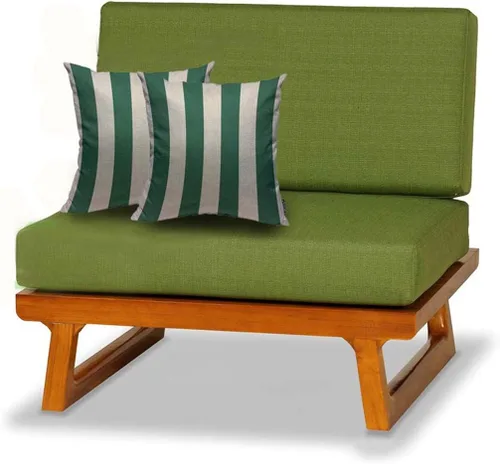 Vista 5 de Mugod Funda de almohada cuadrada de lino con patrón de rayas verde esmeralda y blanco, para el hogar, para hombres, mujeres, dormitorio, sala