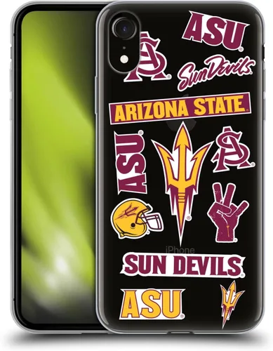 Vista 75 de Head Case Designs Funda de gel ASU Camou con licencia oficial de la Universidad Estatal de Arizona [protección de grado militar] compatible