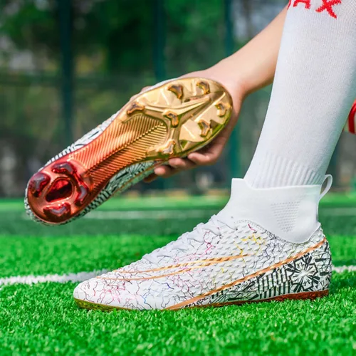 Vista 6 de Zapatos deportivos de fútbol para niños y hombres, tenis de fútbol para equipo de fútbol, ligeros, para correr, al aire libre, cómodos