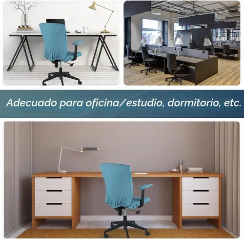 Vista 7 de Tallew Juego de 4 Fundas para Silla de Oficina, Fundas Universales Elásticas para Computadora, Fundas Estiras para Asiento de Silla, Fundas