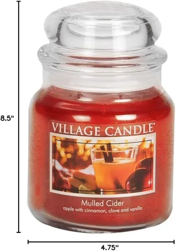 Vista 7 de Vela aromatizada en frasco de vidrio de Village Candle
