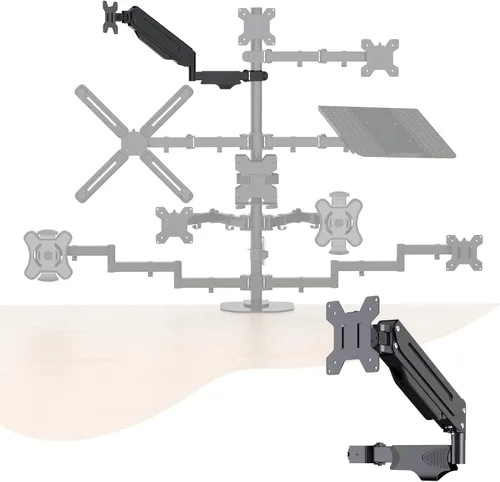 Vista 7 de Pholiten Kit de Adaptador de Soporte de Brazo de Monitor de Montaje VESA para Pantalla de 13 a 27 Pulgadas, 75mm o 100mm VESA