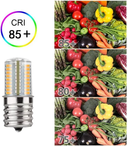 Vista 7 de DiCUNO Bombilla LED E17 regulable, luz para electrodomésticos debajo del horno de microondas, 4 W (equivalente incandescente de 30 W), blanco cálido