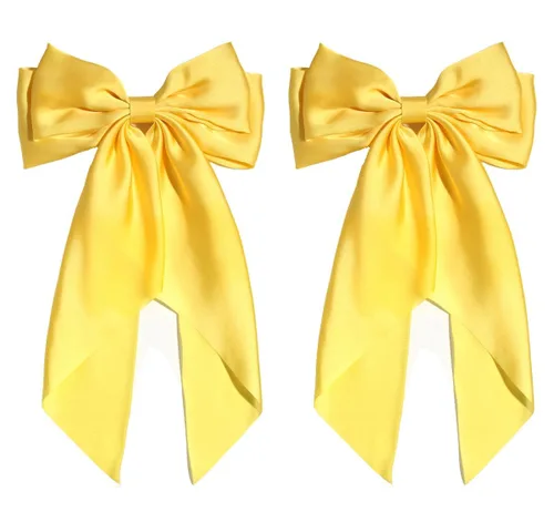 Vista 16 de SUSULU Pinzas para el cabello con lazo de cinta negra con cola larga, horquillas para fiestas y accesorios para mujeres y niñas, 2