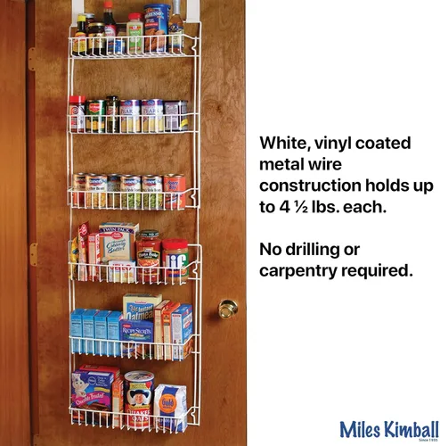 Vista 7 de Organizador Miles Kimball para puerta de cocina, almacenamiento