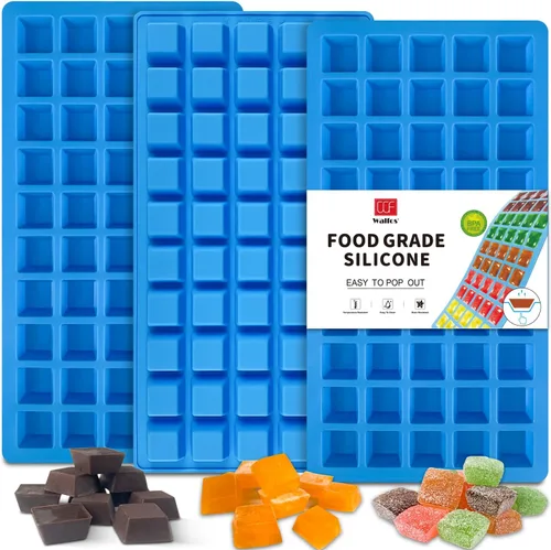 Vista 9 de Moldes de silicona para chocolate en miniatura con forma de terraza cuadrada de 50 cavidades - Moldes de silicona antiadherentes para caramelo, 2