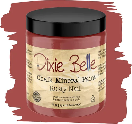 Vista 329 de Pintura para muebles con acabado de tiza Dixie Belle Paint Company - Amatista (4oz) - Pintura mineral de tiza chic púrpura profundo mate